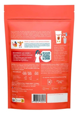 Nutri&Co Collagène Marin Type 1 et 2 Peau & Articulations Saveur Cacao 240 g