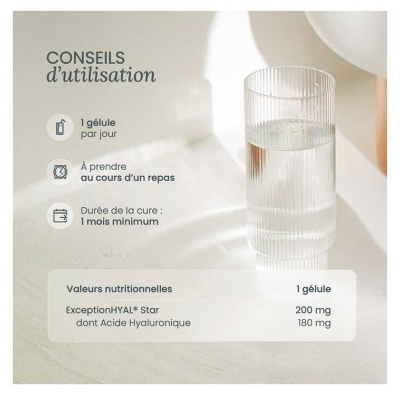 Nutri&Co l'Acide Hyaluronique Onagre & Bourrache Peau et Anti-Âge 60 Gélules