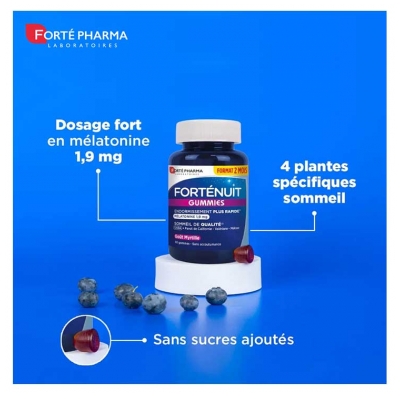 Forté Pharma Forté Nuit 1,9 mg Mélatonine 60 Gummies