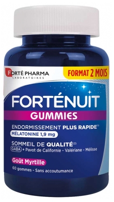 Forté Pharma Forté Nuit 1,9 mg Mélatonine 60 Gummies