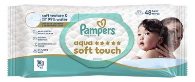 Pampers Aqua Soft Touch Lingettes Bébé 48 Unités