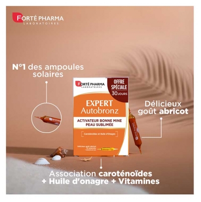 Forté Pharma Expert AutoBronz 30 Ampoules de 10 ml