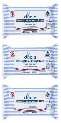 Lingettes Nettoyantes et Écologiques à l'Eau - Lot de 150 Lingettes (3x50) Grand Format