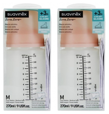 Biberon Anti-Colique Mam 270 ml 3 Mois et + Lot de 2