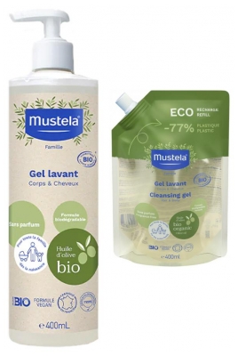 Mustela Mustela Bio Pack Hygiène Gel Lavant + Recharge