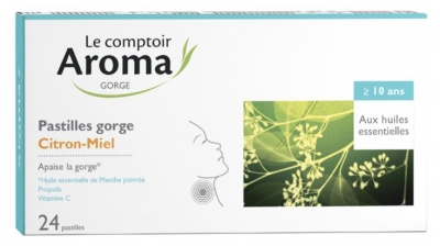 Pastilles Gorge Citron Miel - 24 unités (à consommer de préférence avant le 30/11/2026)