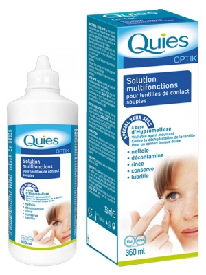 Solution multifonctions pour lentilles de contact - 360 ml (à consommer de préférence avant le 30/11/2026)