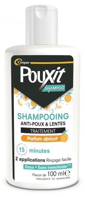 Pouxit Traitement Shampoing Anti-Poux et Lentes Abricot 100 ml