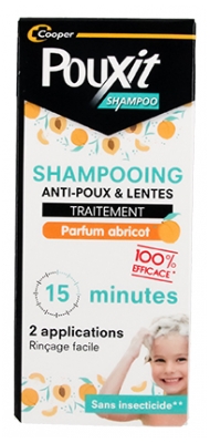 Pouxit Traitement Shampoing Anti-Poux et Lentes Abricot 100 ml
