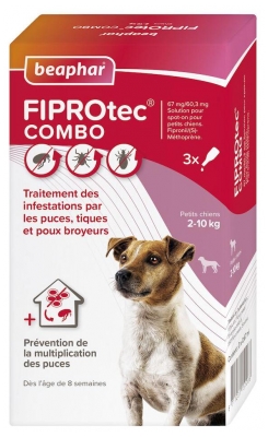 Advantage 40 Solution Antiparasitaire Pour Chiens De Moins De 4kg - 4 Pipettes (à consommer de préférence avant le 30/11/2026)