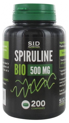 S.I.D Nutrition Phytoclassics Spiruline Bio 500 mg 200 Comprimés (à consommer de préférence avant le 30/11/2026)