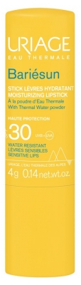 Uriage Bariésun Stick Lèvres Haute protection hydratante SPF30 4 g (à consommer de préférence avant le 30/11/2026)