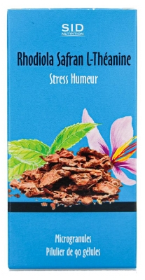S.I.D Nutrition Rhodiola Safran L-Théanine Anti-Stress 60 Comprimés (à consommer de préférence avant le 30/11/2026)