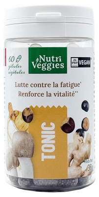 Complément Alimentaire Nutriveggies Tonic 60 Gélules (à consommer de préférence avant le 30/11/2026)