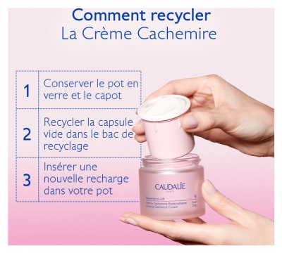 Caudalie Resveratrol [Lift] Crème Cachemire Redensifiante Anti-Rides Recharge 50 ml