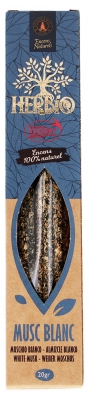 Herbio Encens Sauge Blanche – Labellisé Ecocert 100% Naturel - Senteur : Musc Blanc