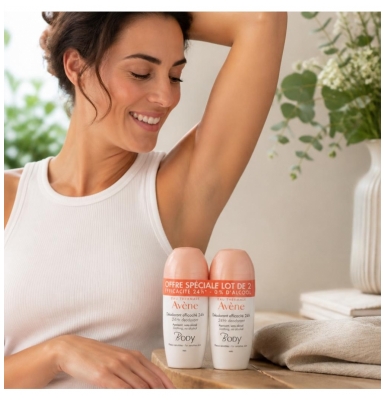 Avène Body Déodorant Efficacité 24H Peaux Sensibles 2 x 50 ml