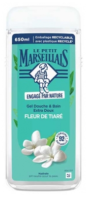 Le Petit Marseillais Gel Bain & Douche Extra Doux Fleur de Tiaré 650 ml