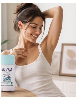 Gel d'Alun Déodorant en Gel Pierre d'Alun & Aloe Vera Sans Parfum 50 ml