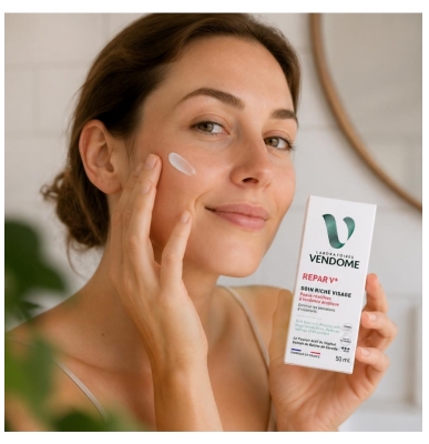 Laboratoires Vendôme Soin Riche Visage Peaux Réactives à Tendances Atopiques 50 ml