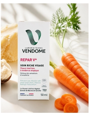 Laboratoires Vendôme Soin Riche Visage Peaux Réactives à Tendances Atopiques 50 ml