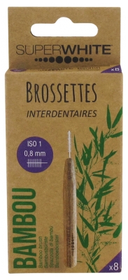 Superwhite Brossettes Interdentaires 8 Unités - Taille : Iso 1 0,8 mm
