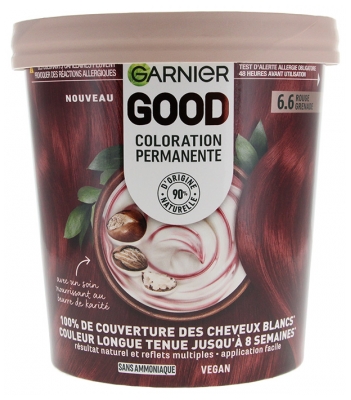 Garnier Good Coloration Permanente et sans Ammoniaque 160 ML - Coloration : 6.6 Rouge Grenade