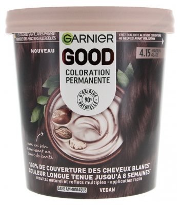 Garnier Good Coloration Permanente et sans Ammoniaque 160 ML - Coloration : 4.15 Marron Glacé