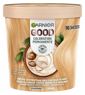 Garnier Good Coloration Permanente et sans Ammoniaque 160 ML - Coloration : 10.14 Blond Très Clair Camomille