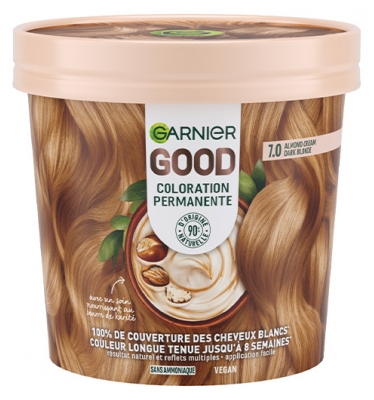 Garnier Good Coloration Permanente et sans Ammoniaque 160 ML - Coloration : 7.0 Blond Foncé Amande