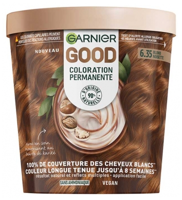 Garnier Good Coloration Permanente et sans Ammoniaque 160 ML - Coloration : 6.35 Blond Noisette
