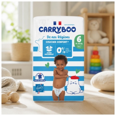 Carryboo De Nos Régions Couches Taille 6 (16-30 kg) 34 Unités