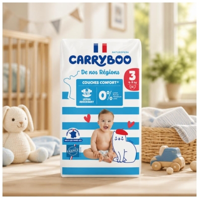Carryboo De Nos Régions Couches Taille 3 (4-9 kg) 50 Unités