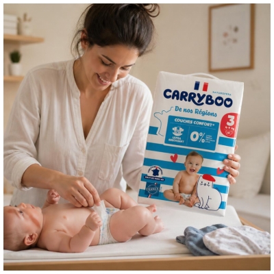 Carryboo De Nos Régions Couches Taille 3 (4-9 kg) 50 Unités