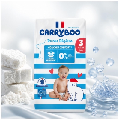 Carryboo De Nos Régions Couches Taille 3 (4-9 kg) 50 Unités