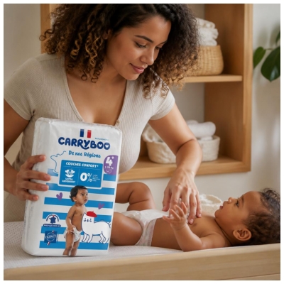Carryboo De Nos Régions Couches Taille 4+ (9-20 kg) 42 Unités