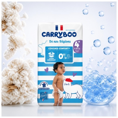 Carryboo De Nos Régions Couches Taille 4+ (9-20 kg) 42 Unités