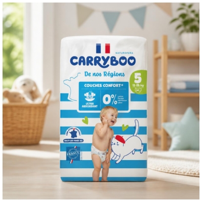 Carryboo De Nos Régions Couches Taille 5 (12-25 kg) 40 Unités