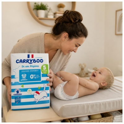 Carryboo De Nos Régions Couches Taille 5 (12-25 kg) 40 Unités