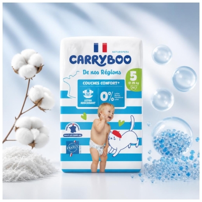 Carryboo De Nos Régions Couches Taille 5 (12-25 kg) 40 Unités