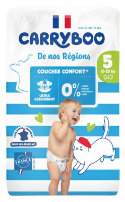 Carryboo De Nos Régions Couches Taille 5 (12-25 kg) 40 Unités