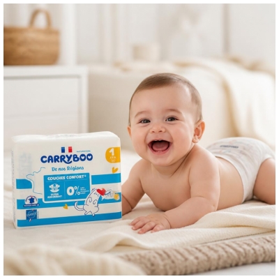 Carryboo De Nos Régions Couches Taille 1 (2-5 kg) 24 Unités