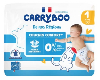 Carryboo De Nos Régions Couches Taille 1 (2-5 kg) 24 Unités