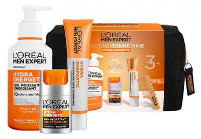 L'Oréal Paris Men Expert Hydra Energetic Routine Bonne Mine + Peigne Offert