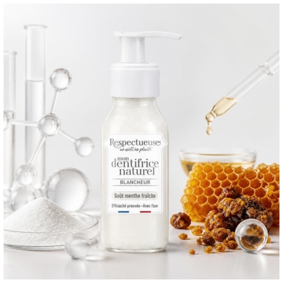 Respectueuse Mon Dentifrice Naturel Blancheur Goût Menthe Fraîche Bio 80 ml