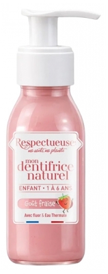 Respectueuse Mon Dentifrice Naturel Enfant 1 à 6 ans Goût Fraise Bio 80 ml