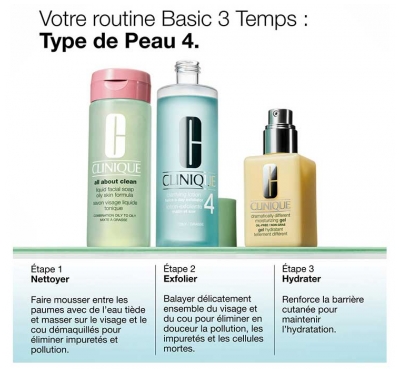 Clinique Basic 3 Temps Lotion Exfoliante Peaux Grasses à Très Grasses Recharge 400 ml