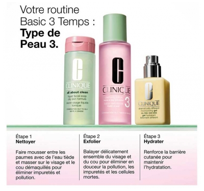 Clinique Clinique Basic 3 Temps Lotion Exfoliante - Peaux Mixtes à Grasses Recharge 400 ml