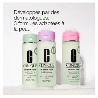Clinique All About Clean Savon Visage Liquide Doux Recharge 400 ml