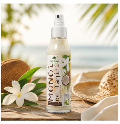 Naturado en Provence Monoï de Tahiti avec Fleur de Tiaré Parfum Coco 150 ml